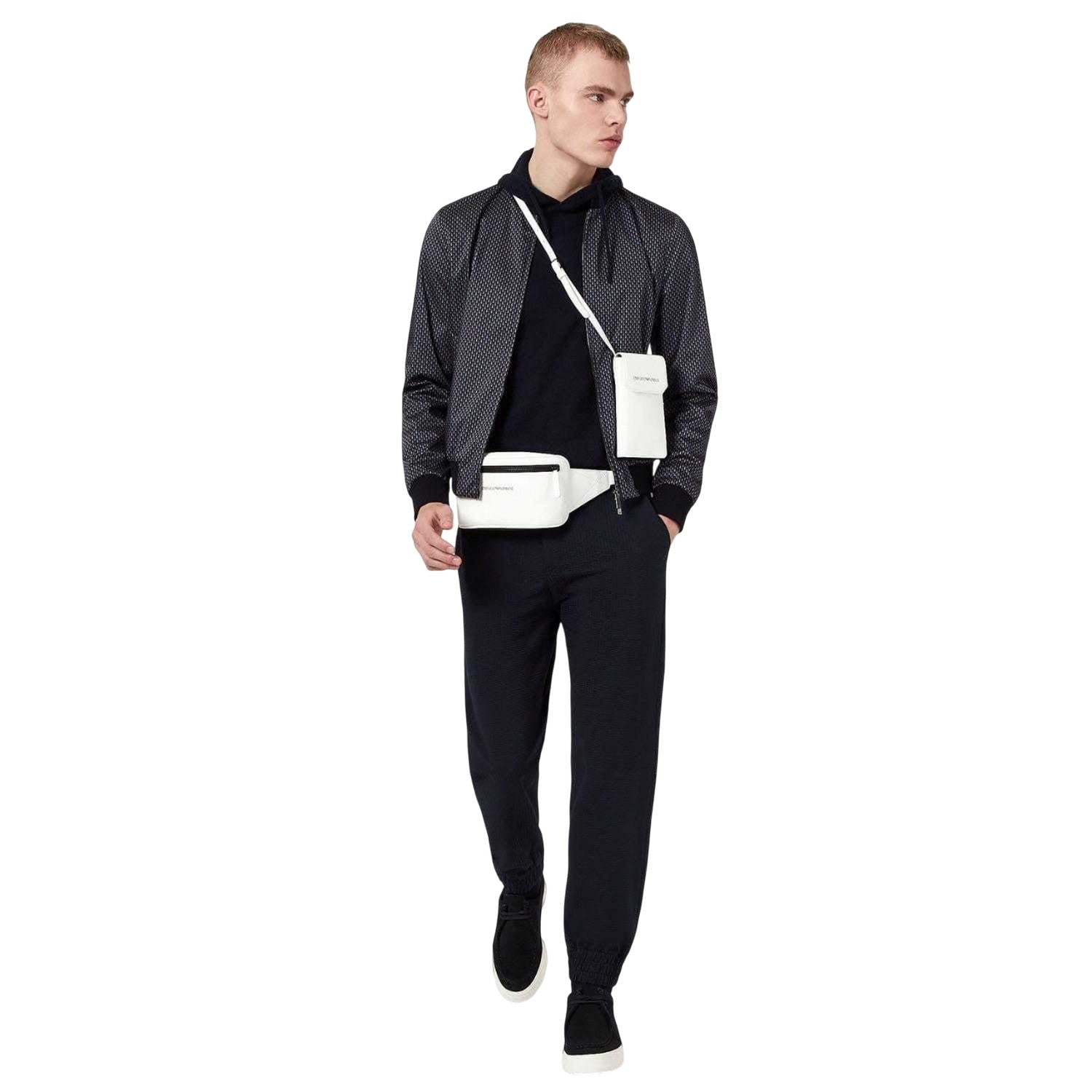 Navy - Pack Shot - Emporio Armani Unisex Adult Hoodie
