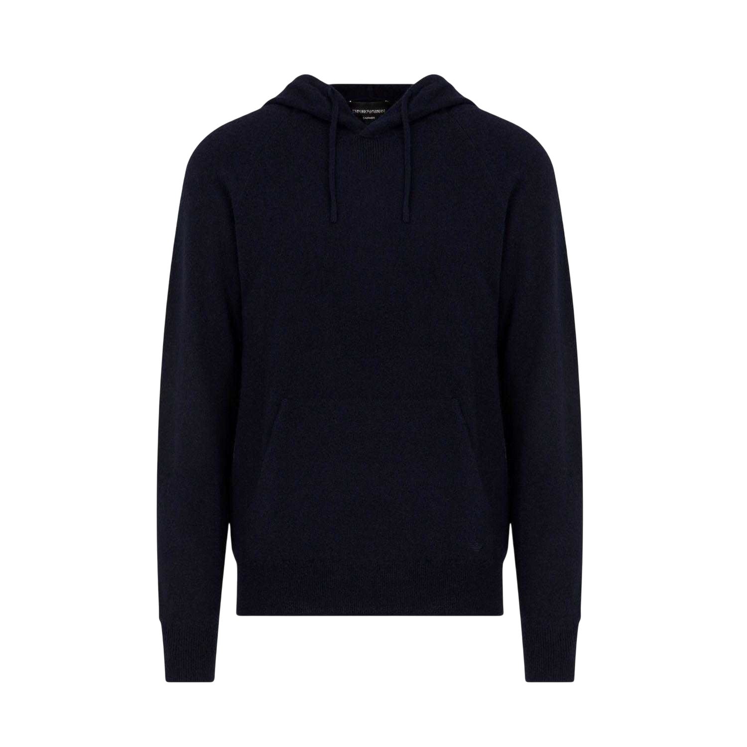 Navy - Front - Emporio Armani Unisex Adult Hoodie
