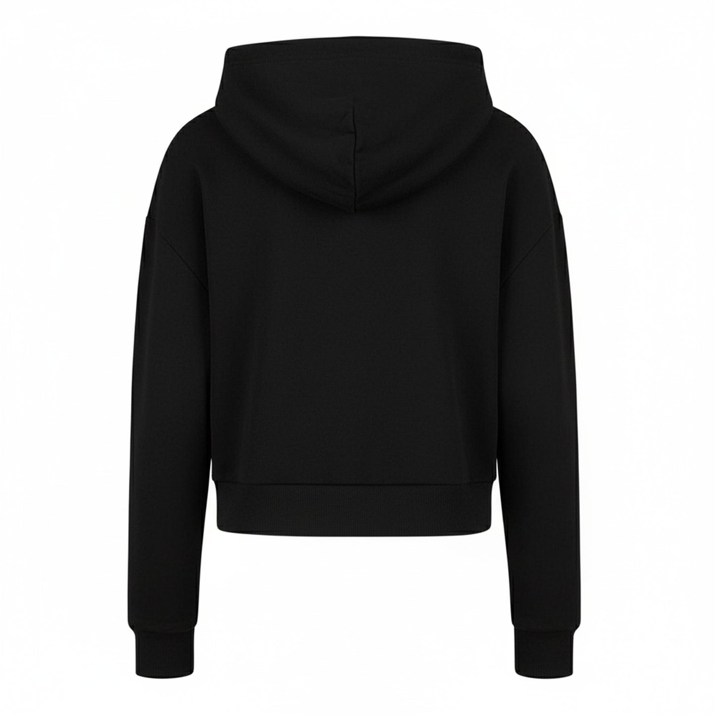 Black - Back - Armani Exchange Womens-Ladies Pull Over Hoodie