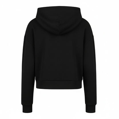 Black - Back - Armani Exchange Womens-Ladies Pull Over Hoodie