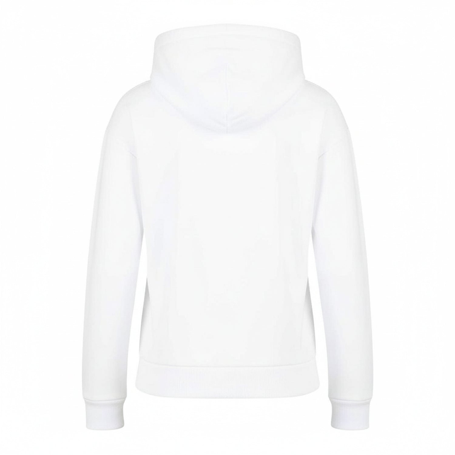 White - Back - Armani Exchange Womens-Ladies Full Zip Hoodie
