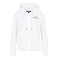 White - Front - Armani Exchange Womens-Ladies Full Zip Hoodie