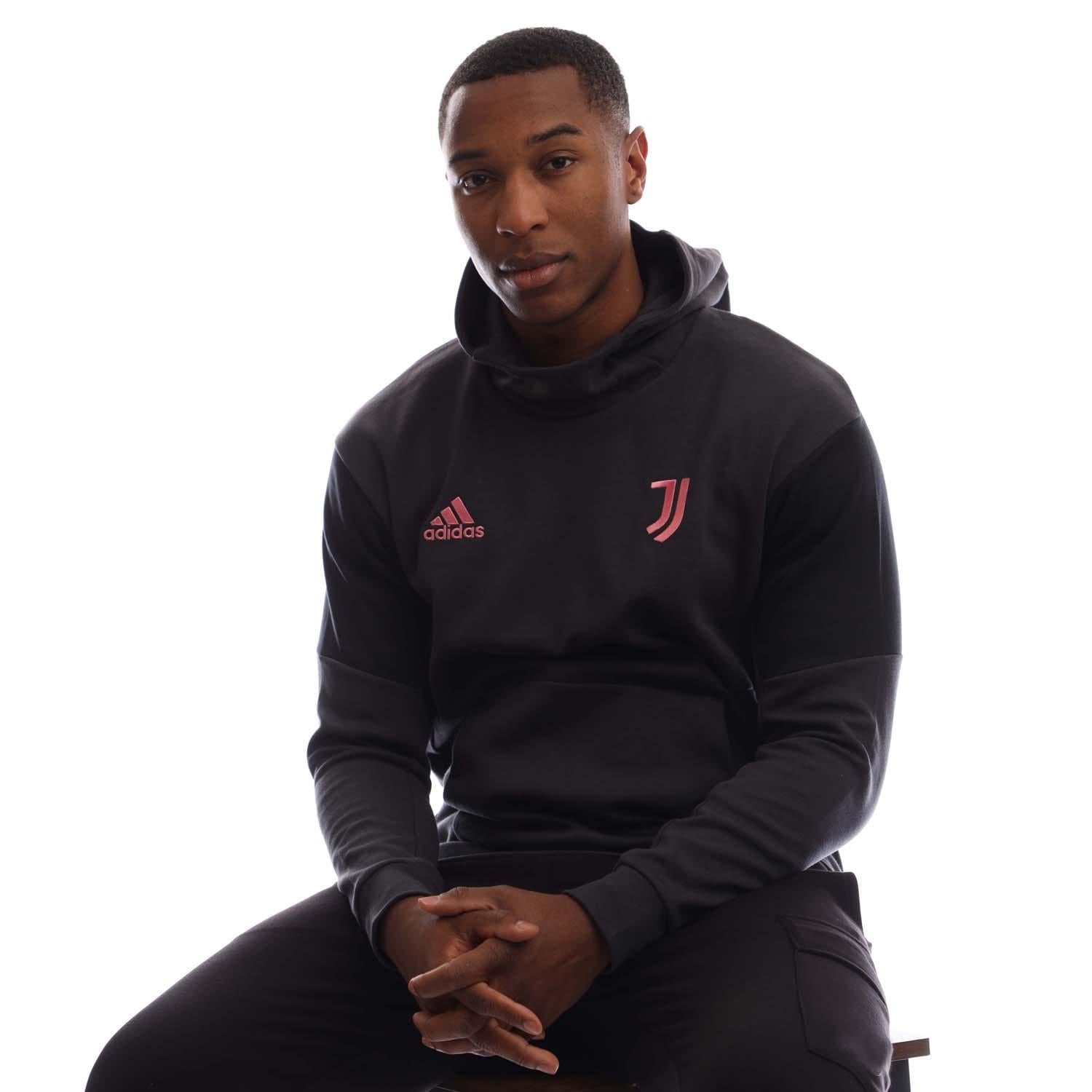 Grey - Lifestyle - Adidas Mens Juventus FC Travel Hoodie