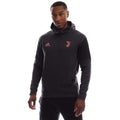 Grey - Front - Adidas Mens Juventus FC Travel Hoodie