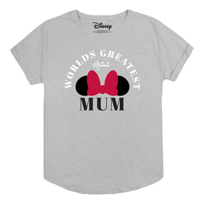 Grey - Front - Disney Womens-Ladies Greatest Mum T-Shirt