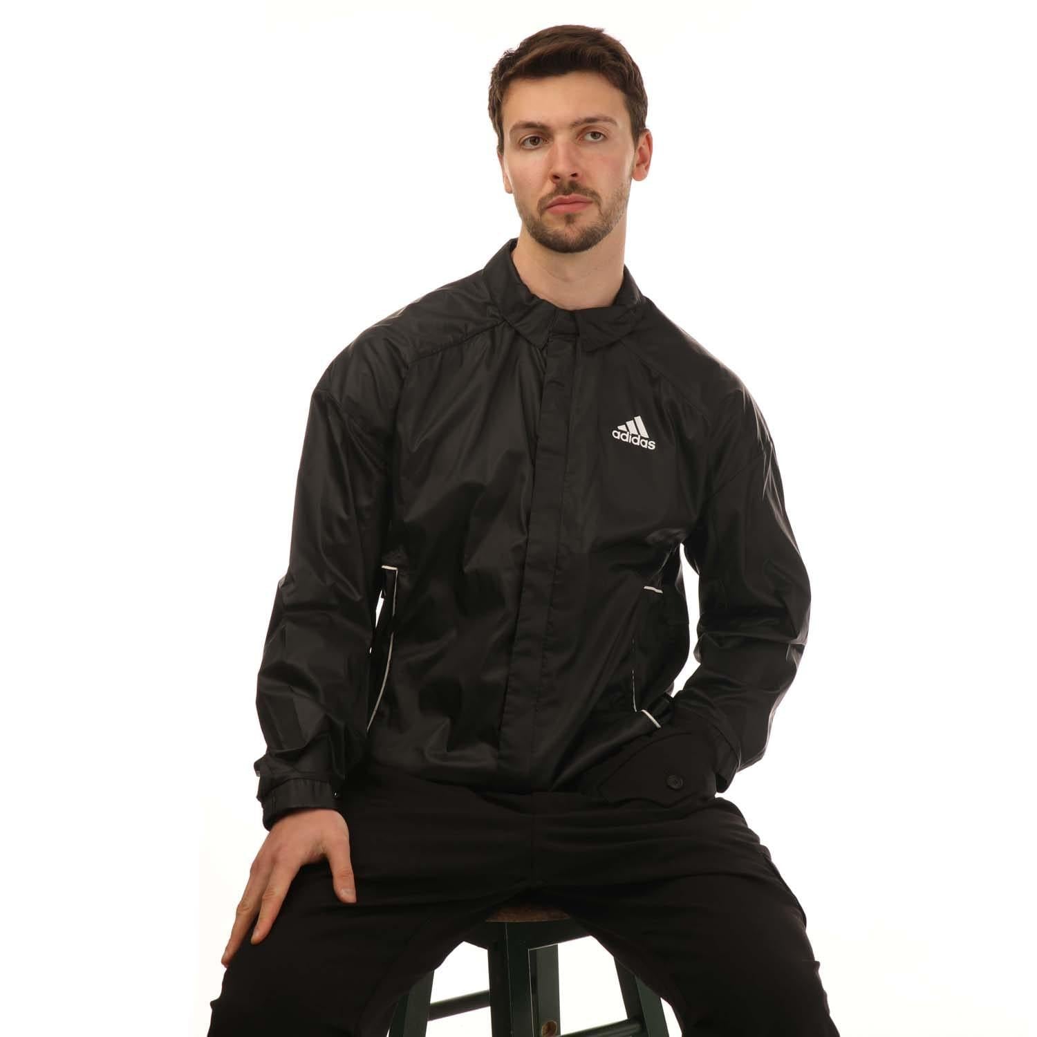 Black - Lifestyle - Adidas Mens Traveer WIND RDY Jacket
