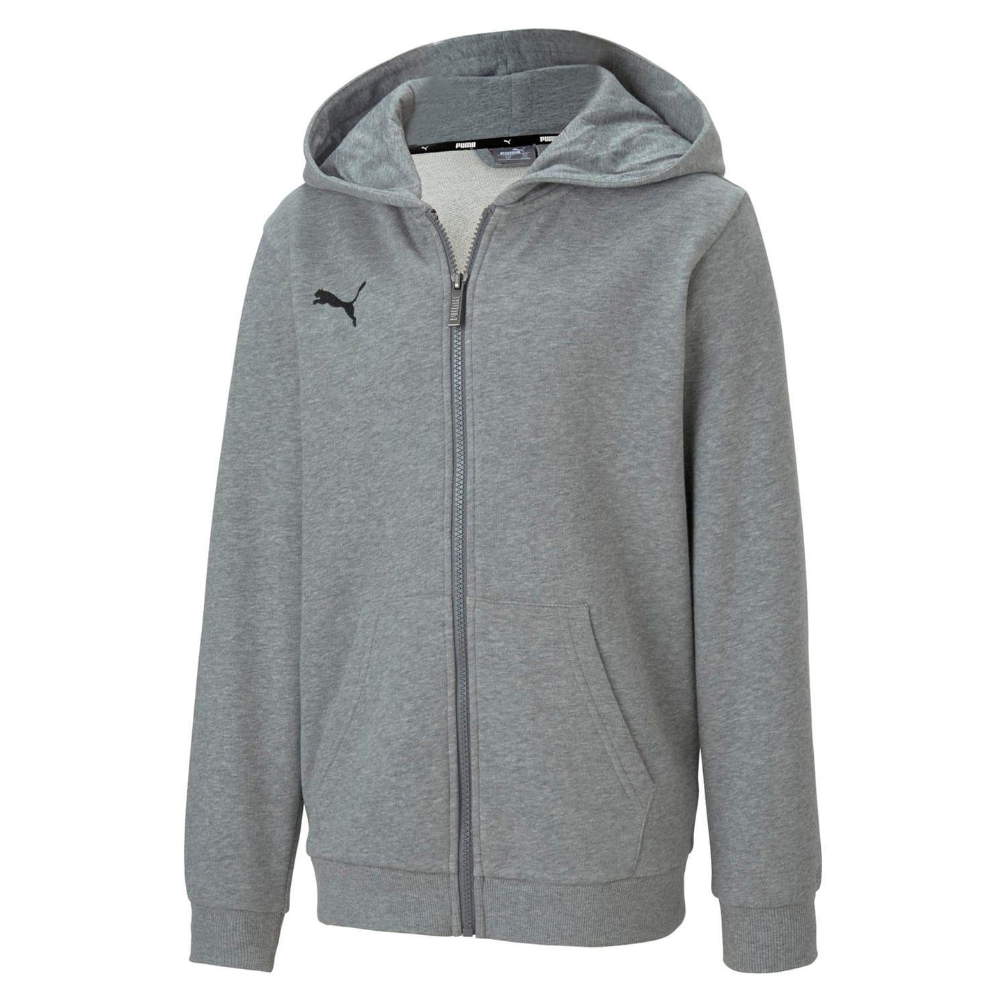 Grey - Front - Puma Mens TeamGoal 23 Casuals Hooded Jacket