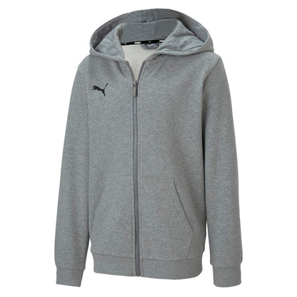 Grey - Front - Puma Mens TeamGoal 23 Casuals Hooded Jacket