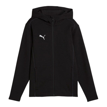 Black - Front - Puma Mens TeamFINAL Casuals Hooded Jacket