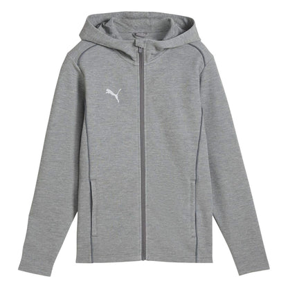 Grey - Front - Puma Mens TeamFINAL Casuals Hooded Jacket