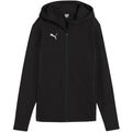 Black - Front - Puma Mens TeamFINAL Casuals Hooded Jacket