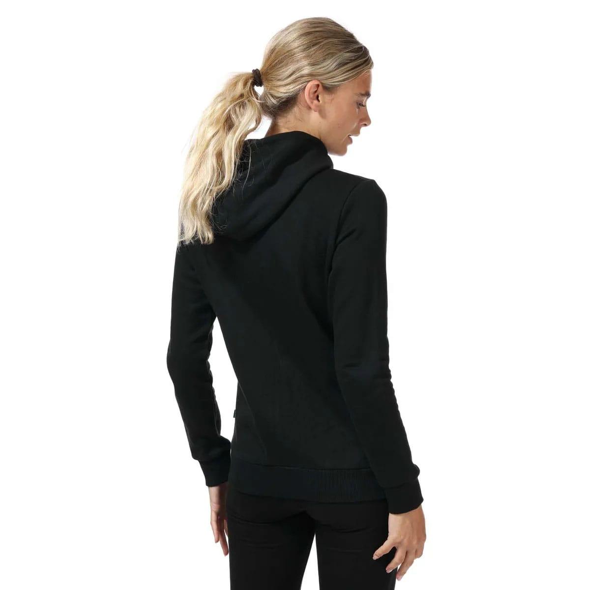 Black - Back - Puma Womens-Ladies Essentials Full Zip Hoodie