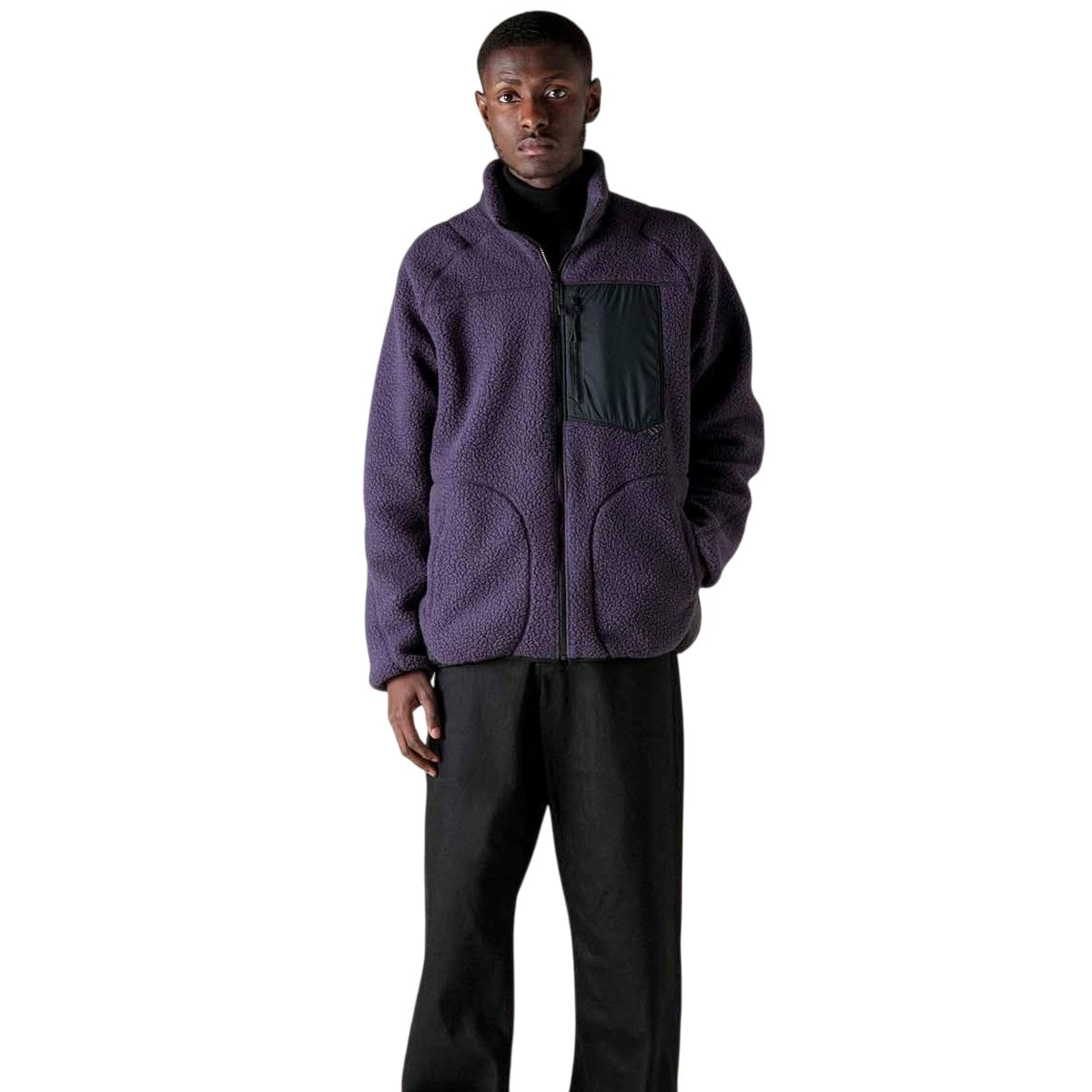 Purple - Lifestyle - Mizuno Mens Reversible Polartech Reversible Jacket