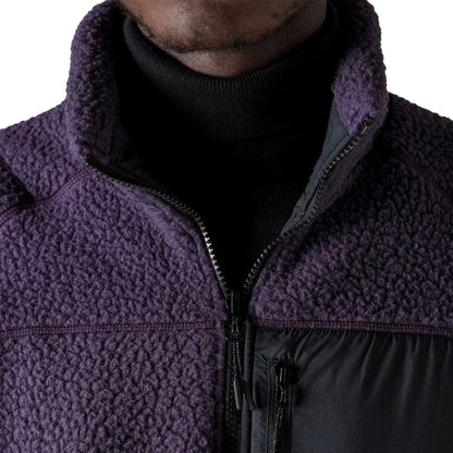 Purple - Side - Mizuno Mens Reversible Polartech Reversible Jacket