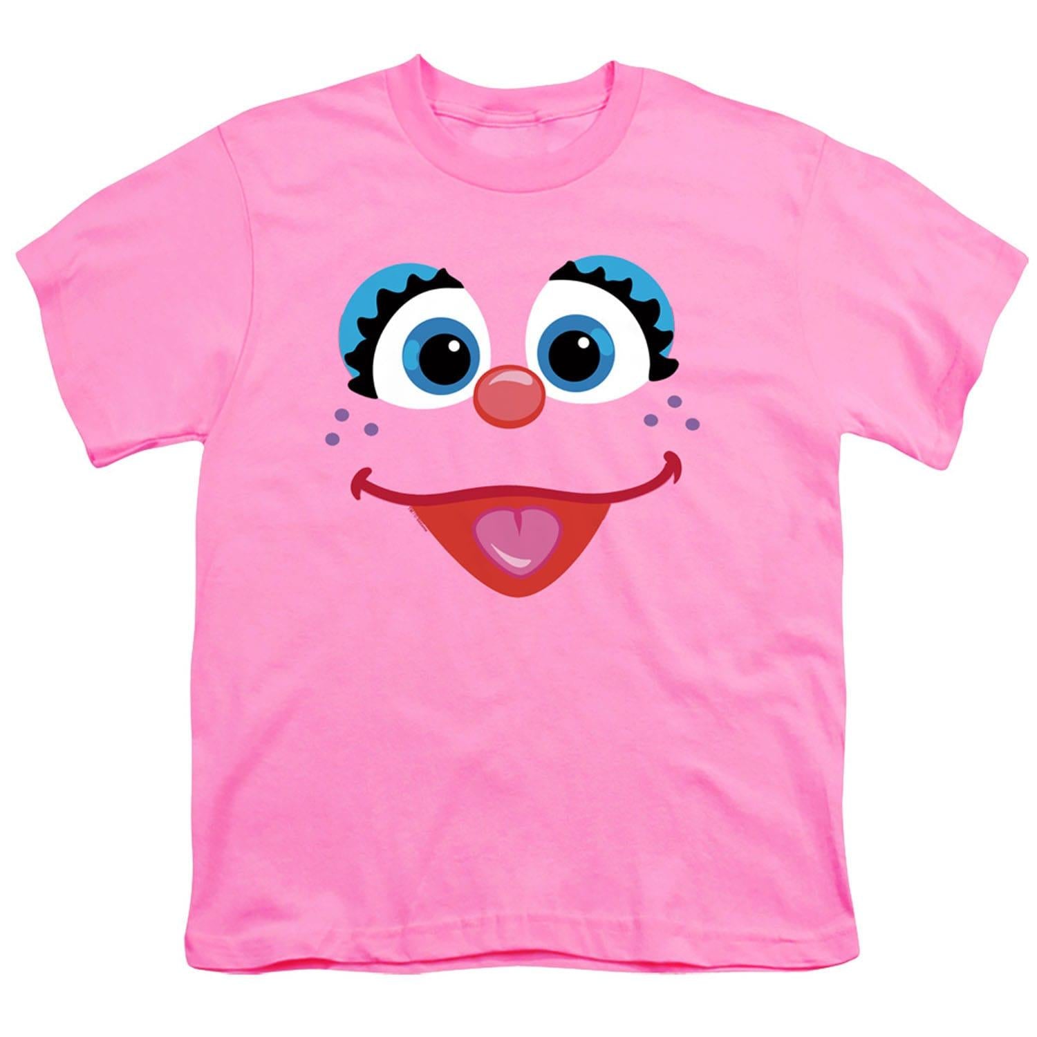 Pink - Front - Sesame Street Childrens-Kids Abby Face T-Shirt