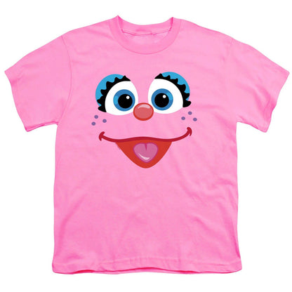 Pink - Front - Sesame Street Childrens-Kids Abby Face T-Shirt