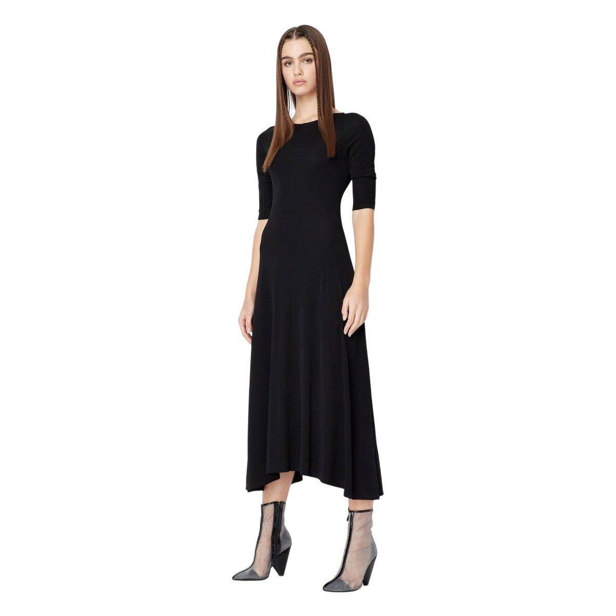 Black - Lifestyle - Armani Exchange Womens-Ladies Dress