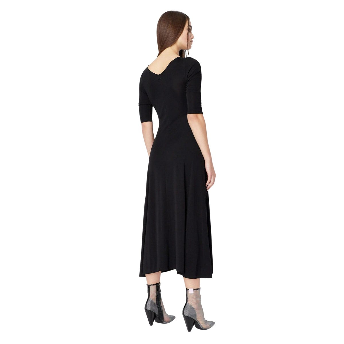 Black - Back - Armani Exchange Womens-Ladies Dress
