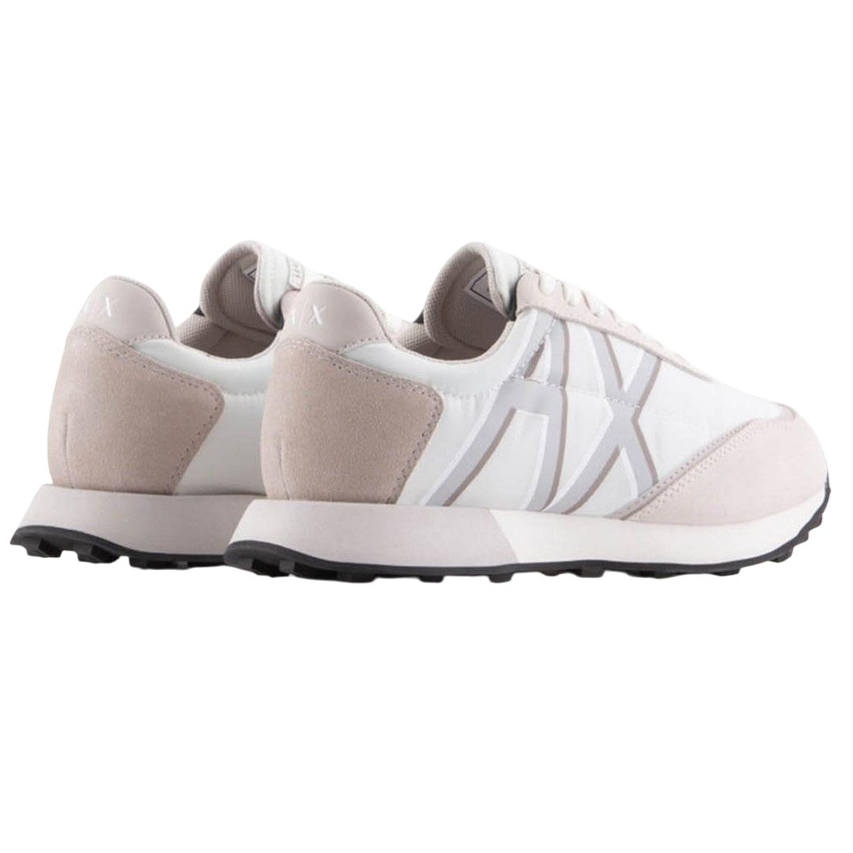 Off White - Back - Armani Exchange Womens-Ladies Trainers