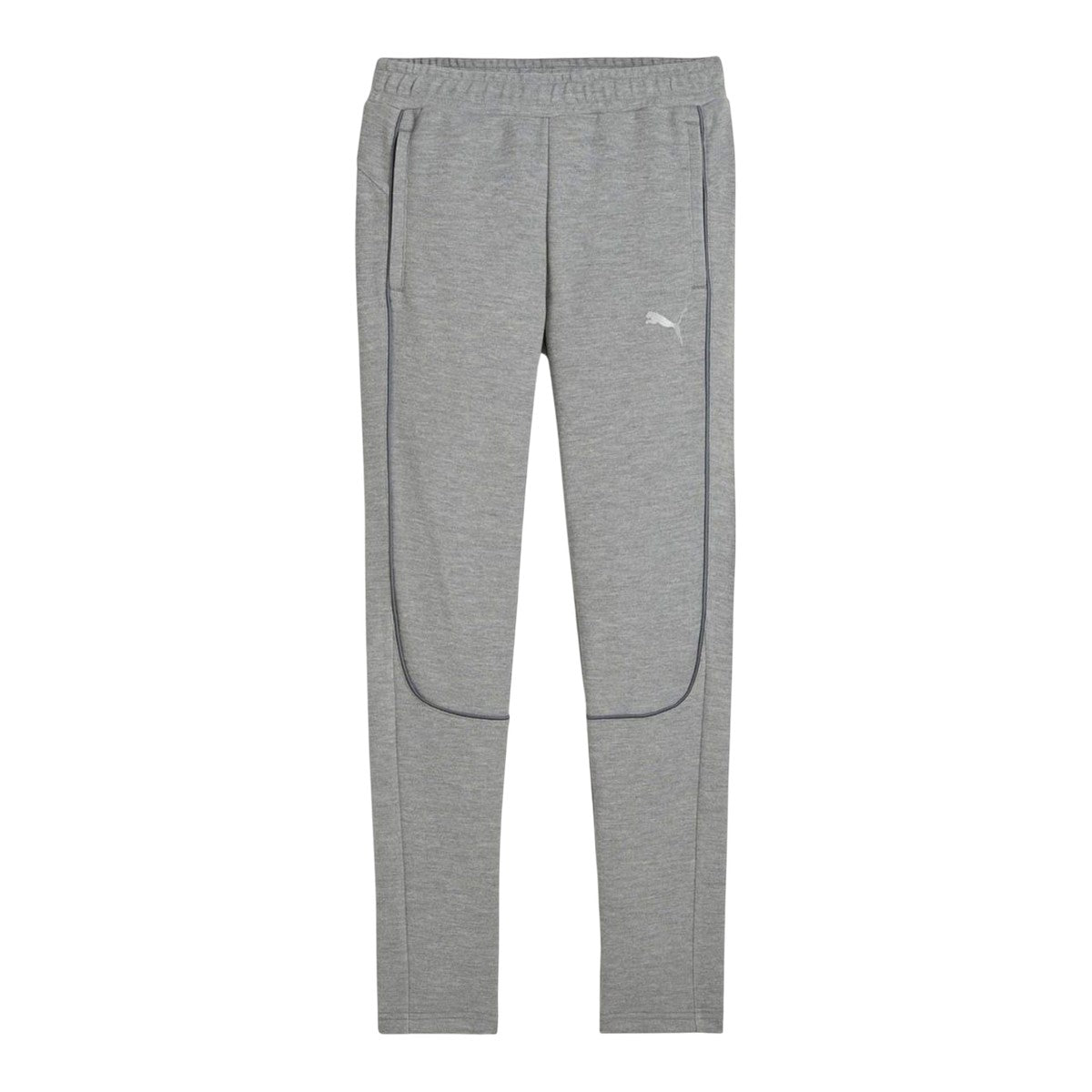 Grey - Front - Puma Childrens-Kids TeamFinal Knitted Jogging Bottoms