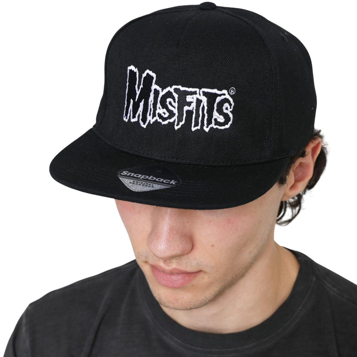 Black - Side - Misfits Logo Cap