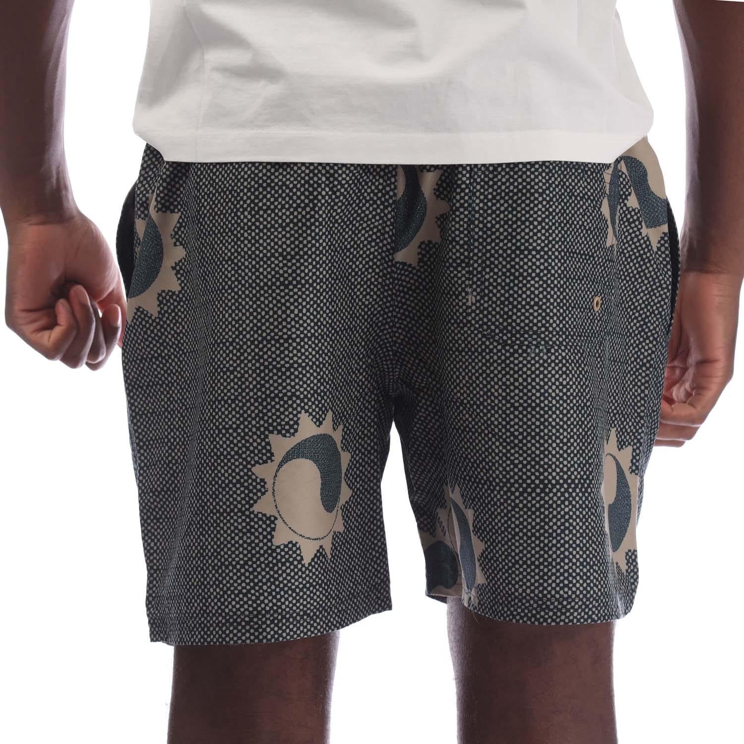 Navy - Back - Farah Mens Colbert Swim Shorts
