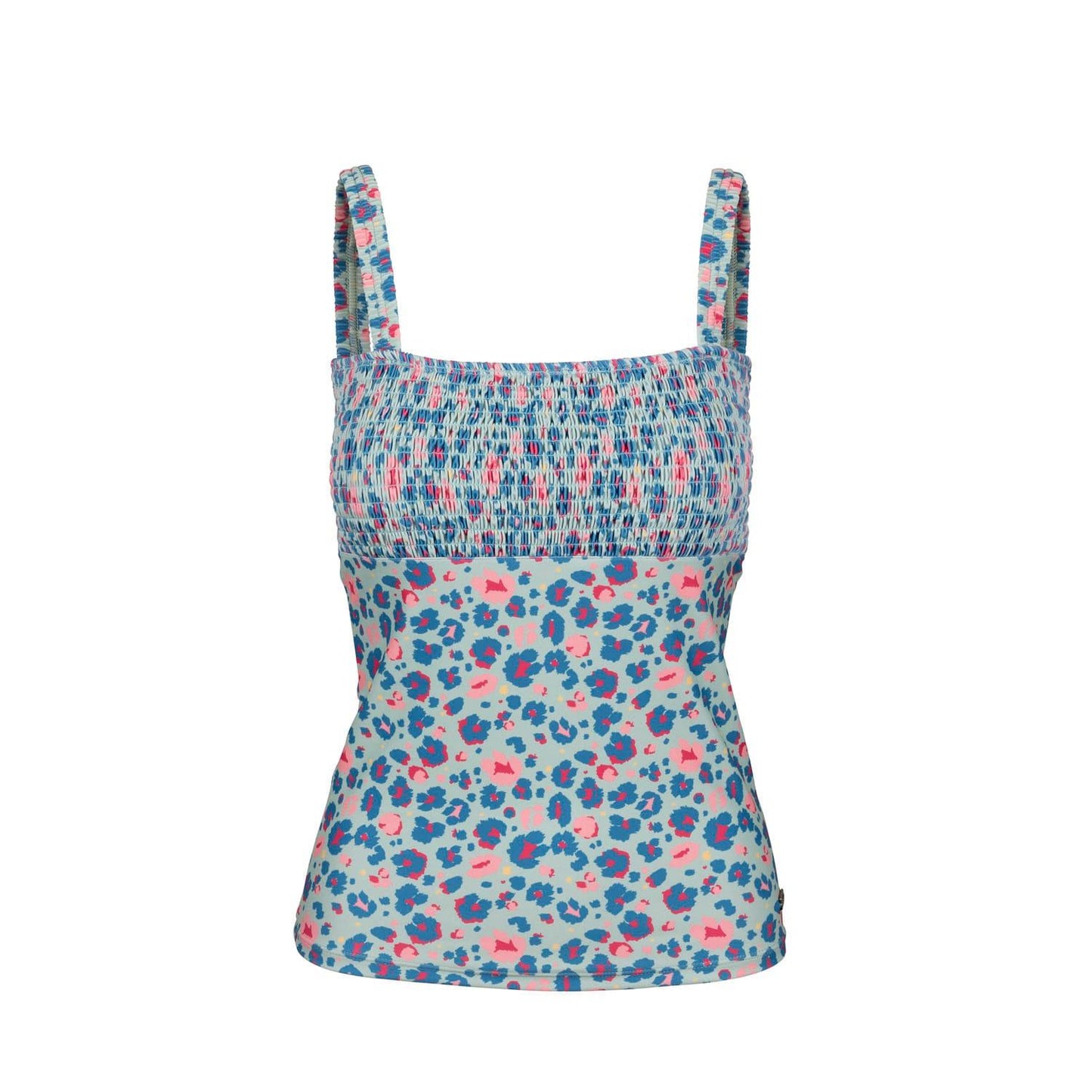 Blue-Pink - Front - Trespass Womens-Ladies Annabel Tankini Top
