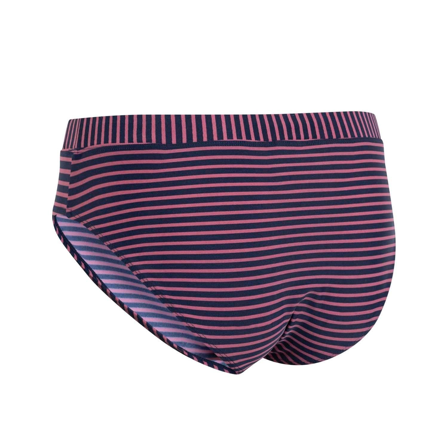 Rose-Black - Back - Trespass Womens-Ladies Tina Striped Bikini Bottoms