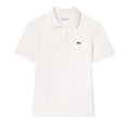 Cream - Front - Lacoste Womens-Ladies Terrycloth Slim Polo Shirt