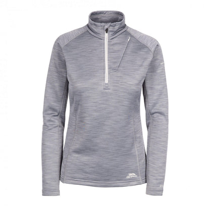 Grey - Front - Trespass Womens-Ladies Fairford Fleece Top
