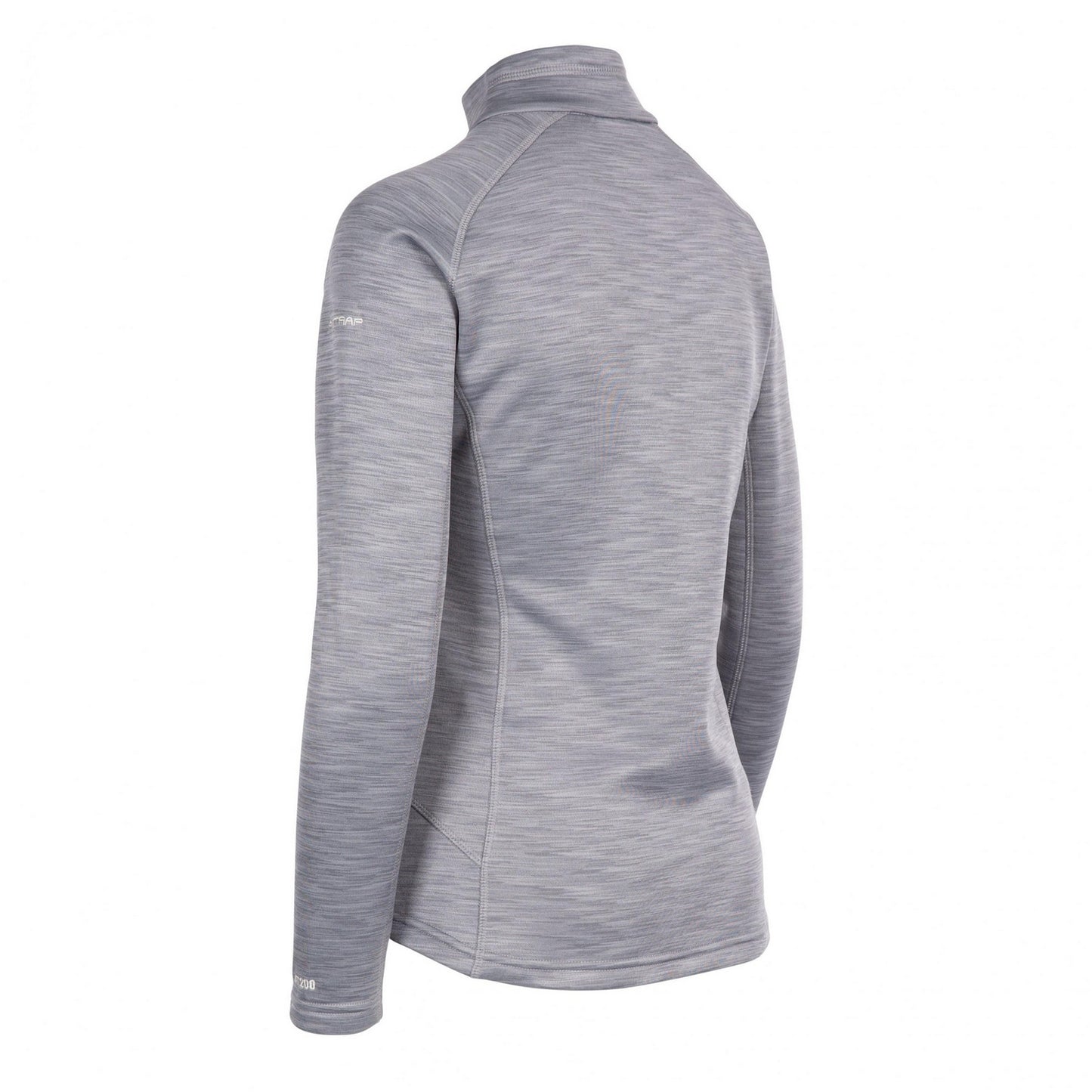 Grey - Back - Trespass Womens-Ladies Fairford Fleece Top