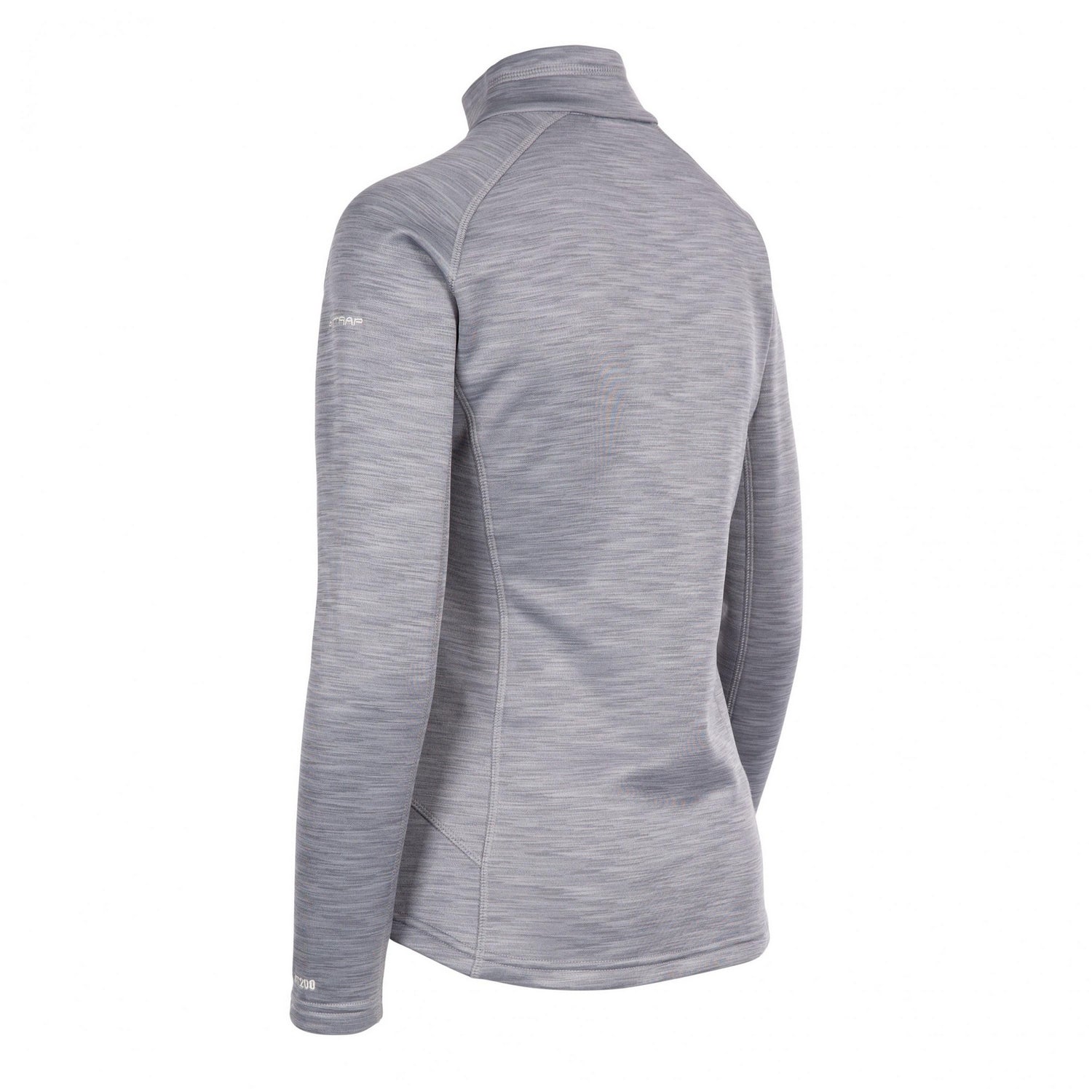 Grey - Back - Trespass Womens-Ladies Fairford Fleece Top