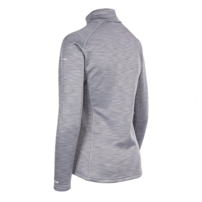 Grey - Back - Trespass Womens-Ladies Fairford Fleece Top