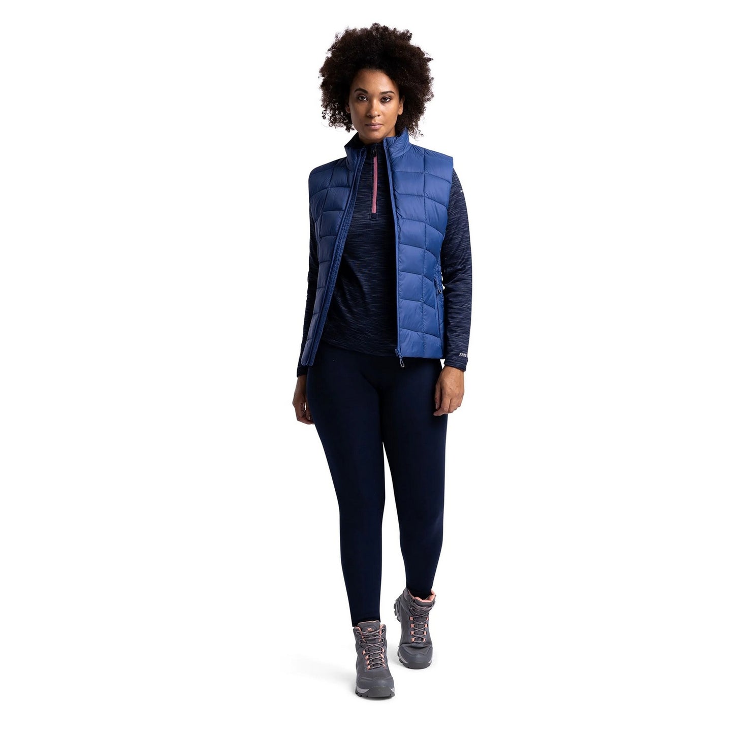 Navy - Lifestyle - Trespass Womens-Ladies Fairford Fleece Top