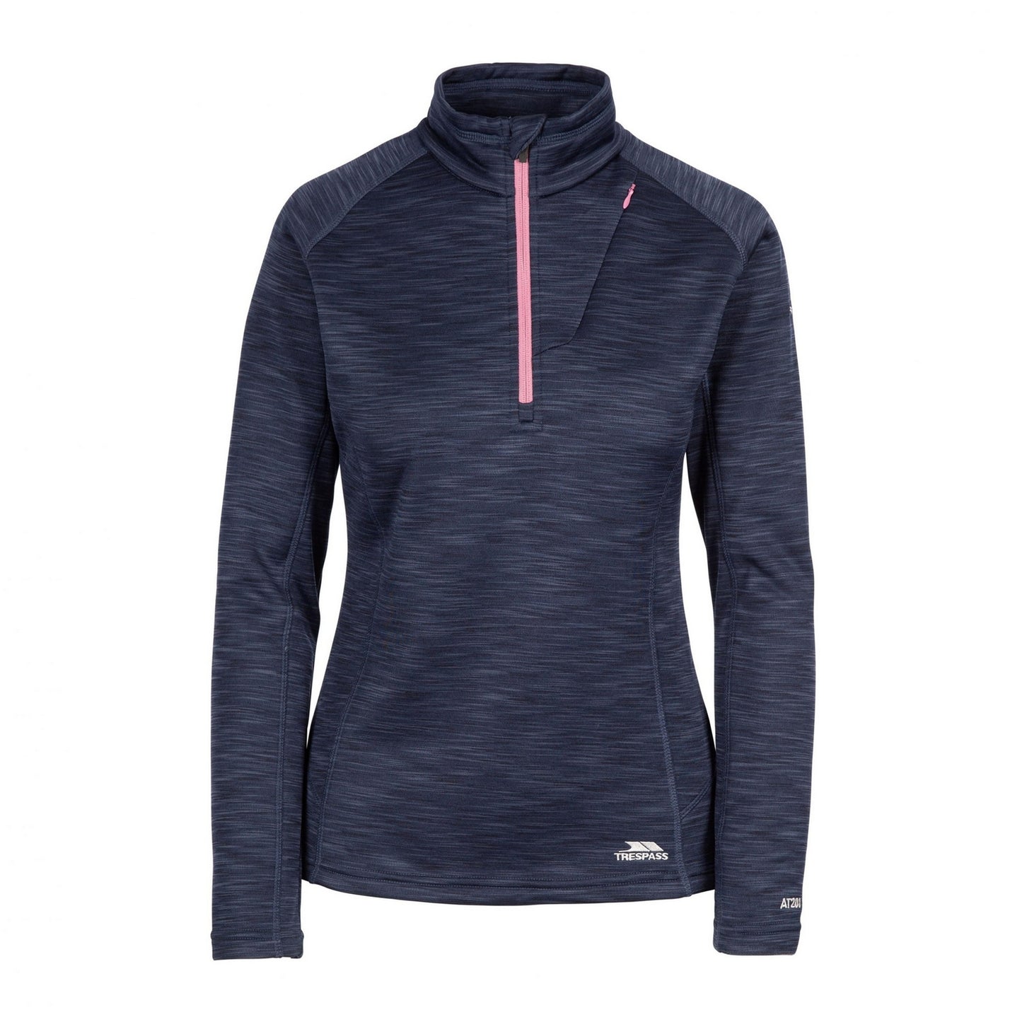 Navy - Front - Trespass Womens-Ladies Fairford Fleece Top