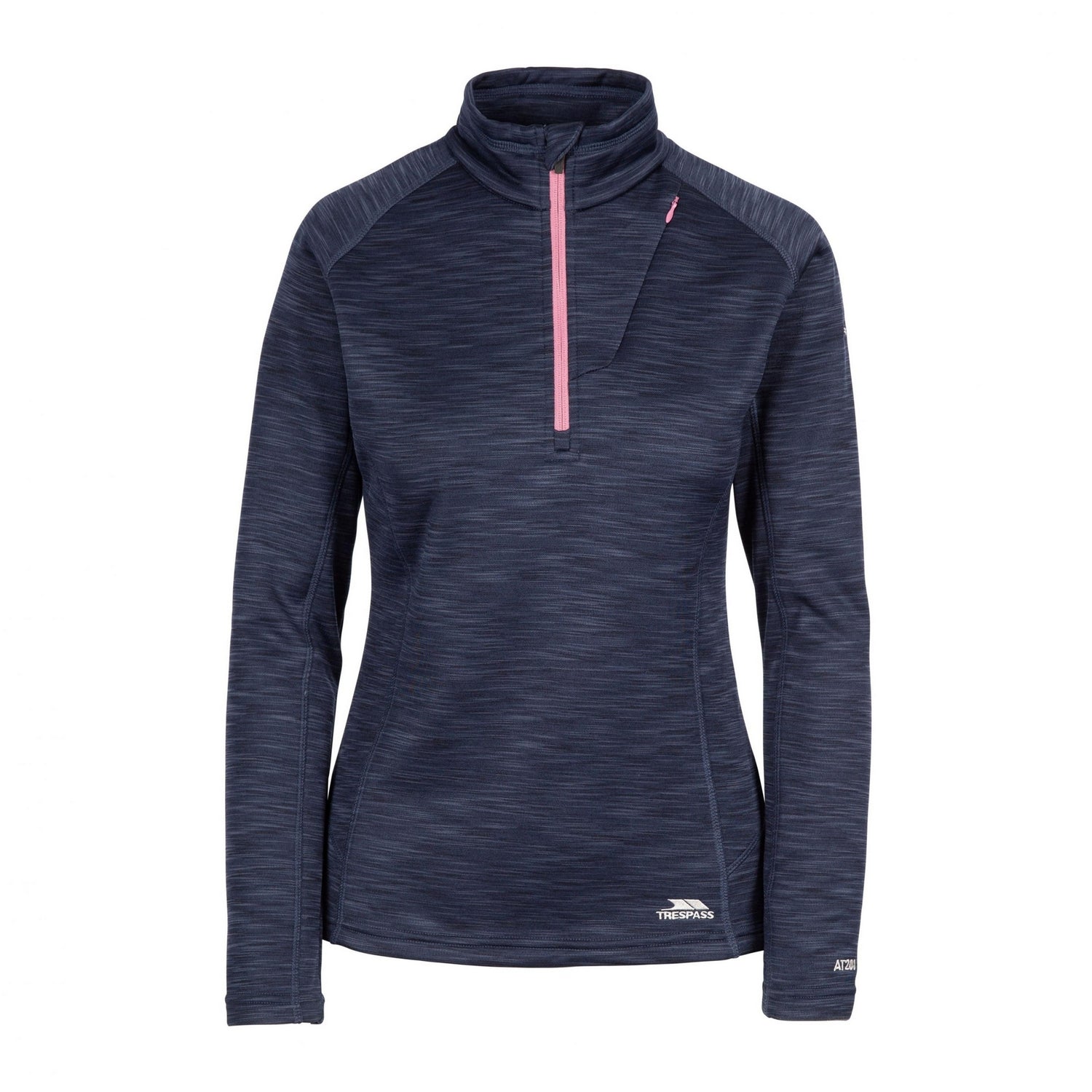 Navy - Front - Trespass Womens-Ladies Fairford Fleece Top