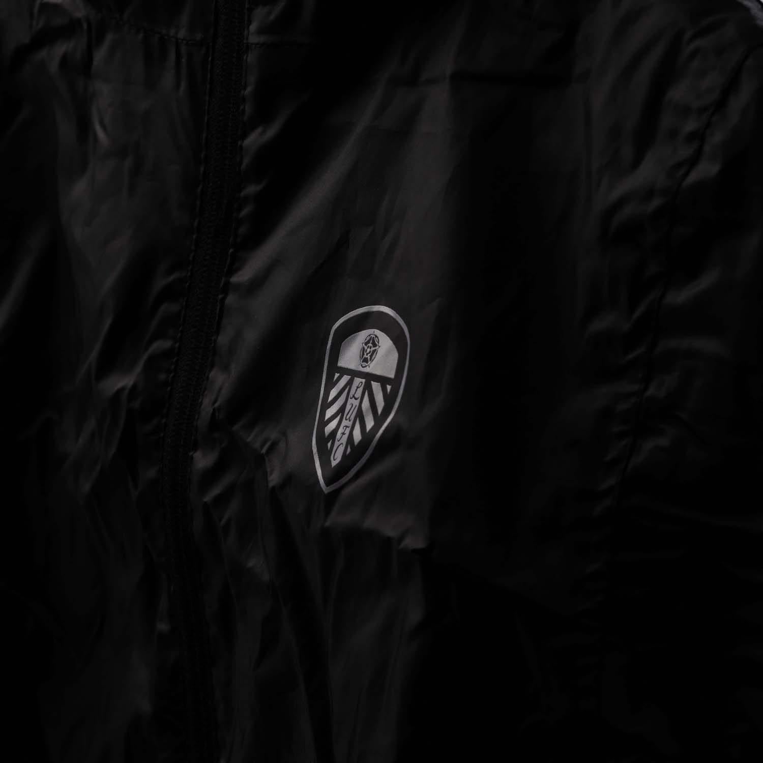Black - Side - Trespass Childrens-Kids Leeds United FC Packaway Jacket
