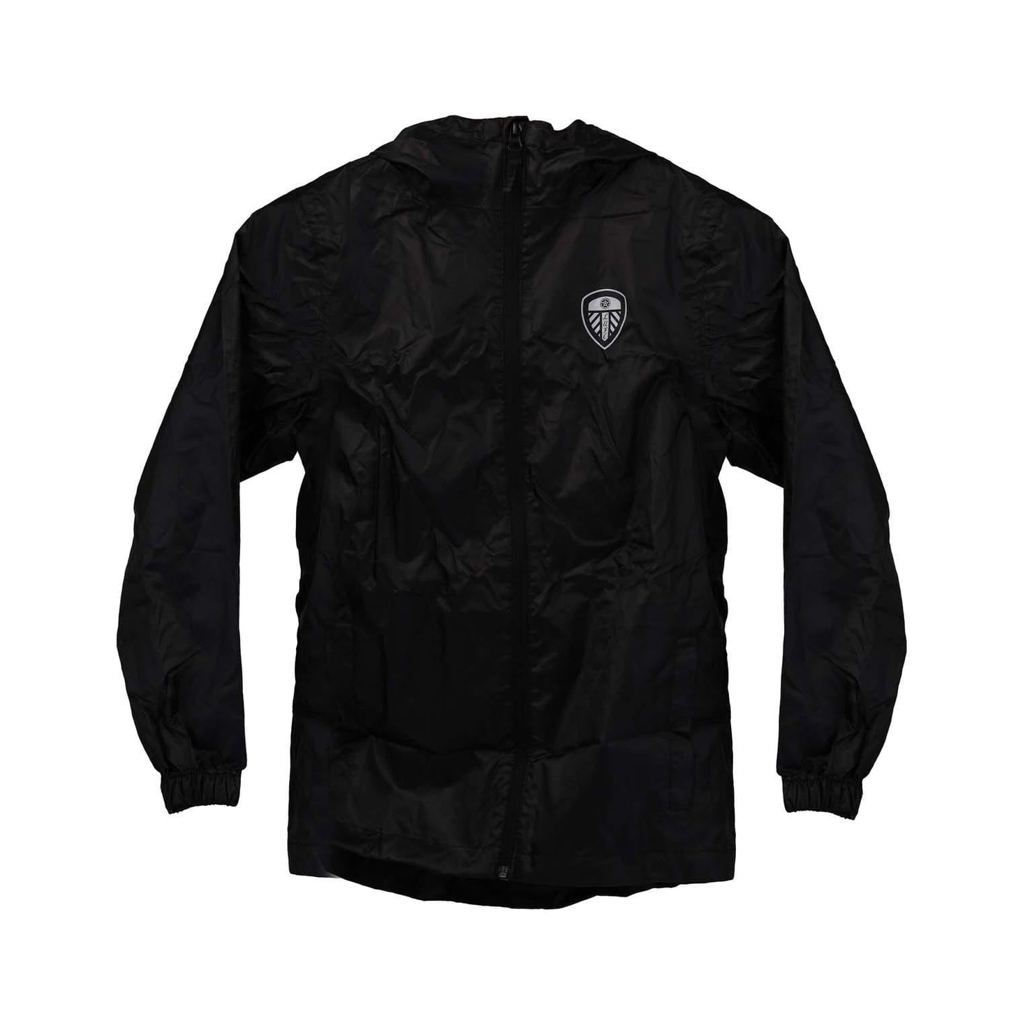Black - Front - Trespass Childrens-Kids Leeds United FC Packaway Jacket