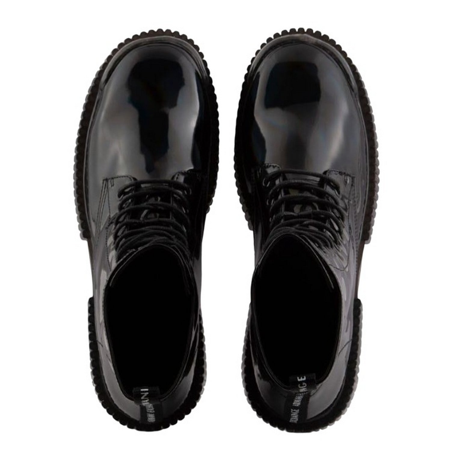 Black - Lifestyle - Armani Exchange Womens-Ladies Leather Ankle Boots