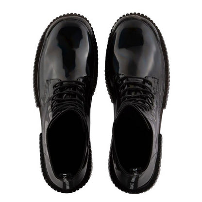 Black - Lifestyle - Armani Exchange Womens-Ladies Leather Ankle Boots