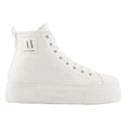 Off White - Side - Armani Exchange Womens-Ladies Platform Trainers
