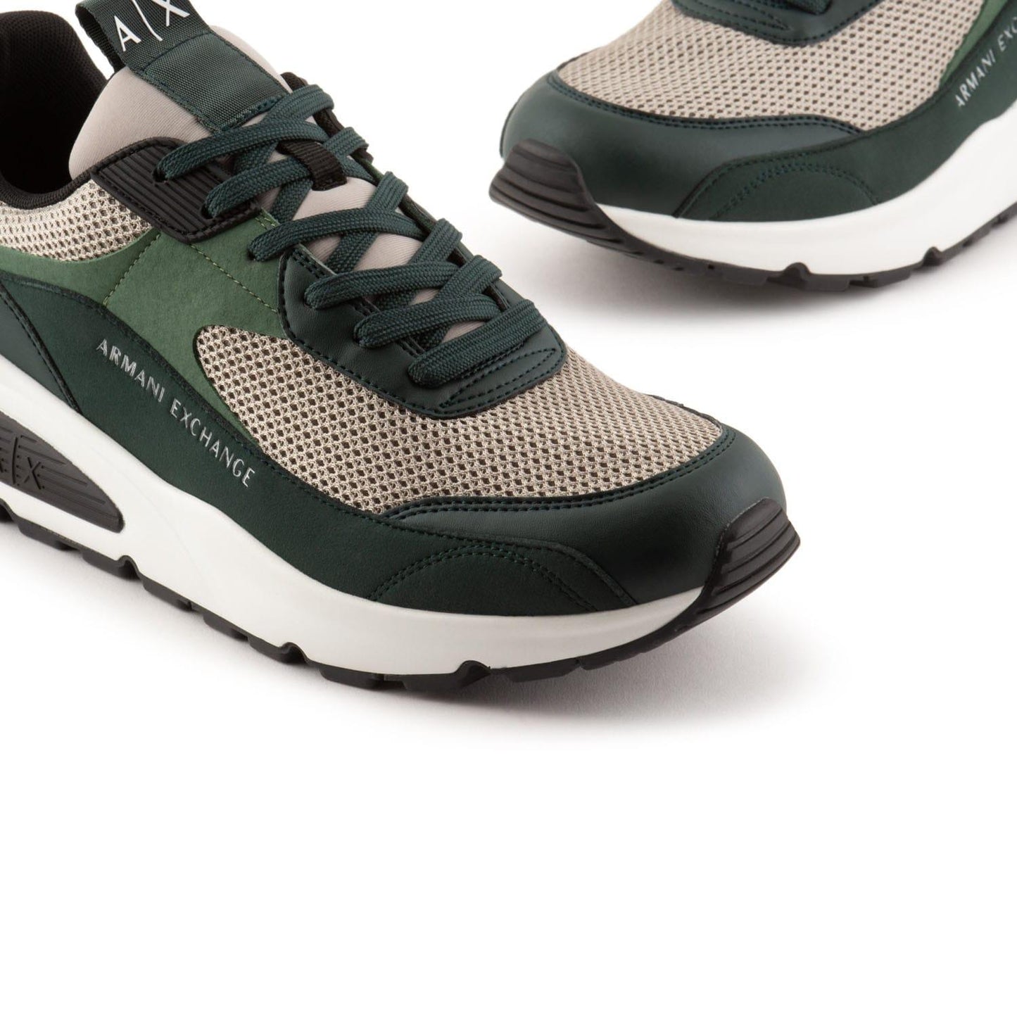Green - Lifestyle - Armani Exchange Mens Suede Trainers