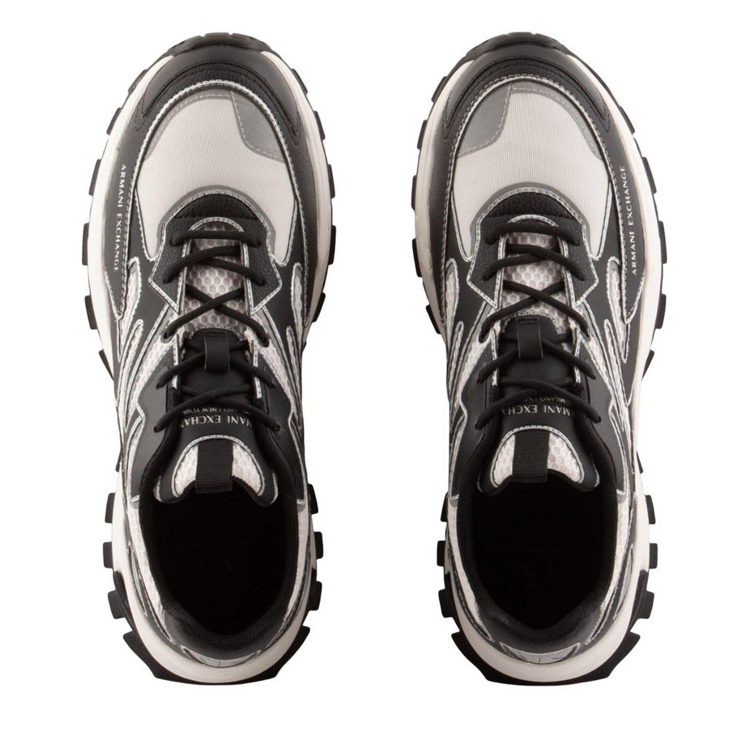 Black-White - Lifestyle - Armani Exchange Mens Trainers