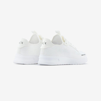 White - Side - Armani Exchange Mens Trainers