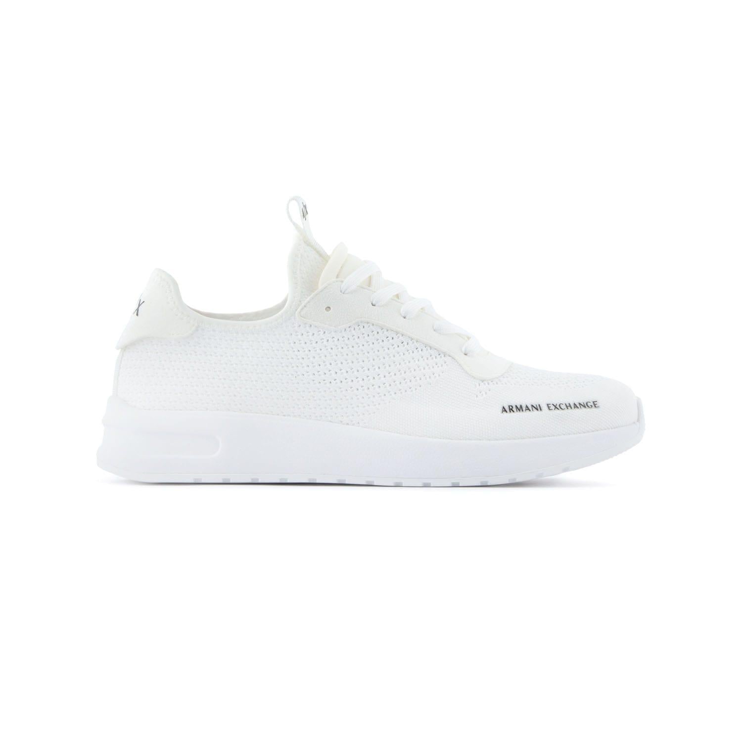 White - Front - Armani Exchange Mens Trainers