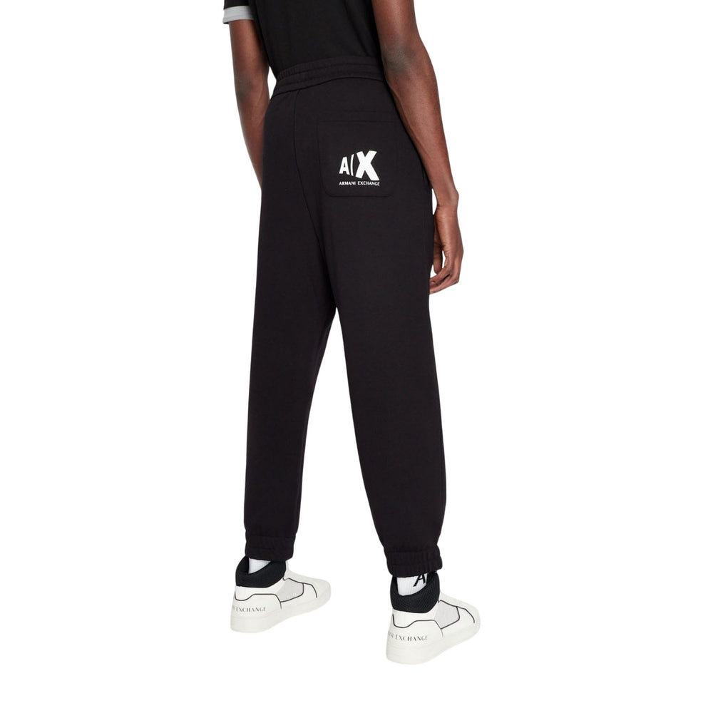 Black - Back - Armani Exchange Mens Graphic Print Jogging Bottoms
