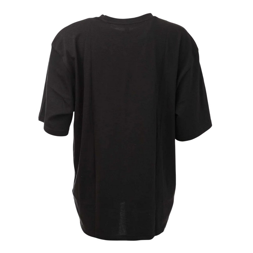 Black - Back - Adidas Womens-Ladies Big Logo Boyfriend T-Shirt