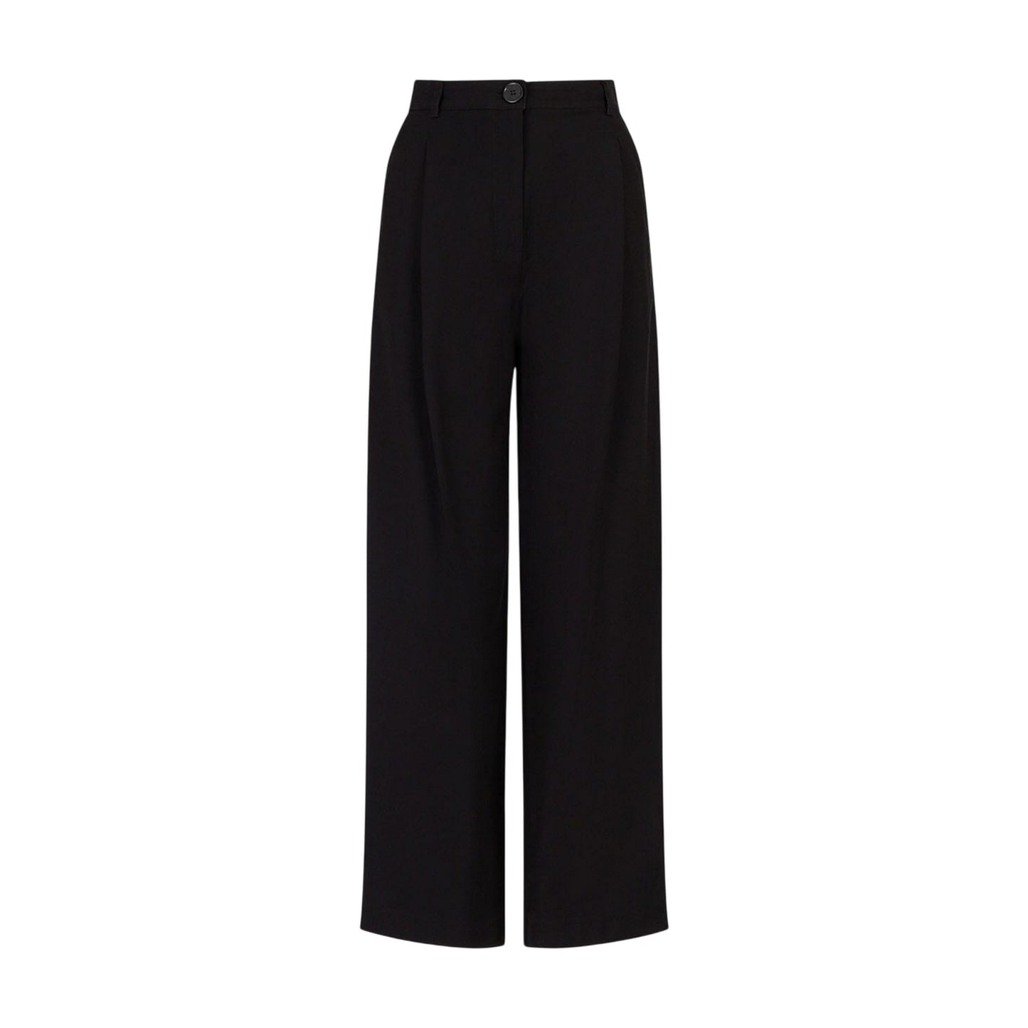 Black - Front - Armani Exchange Womens-Ladies Trousers