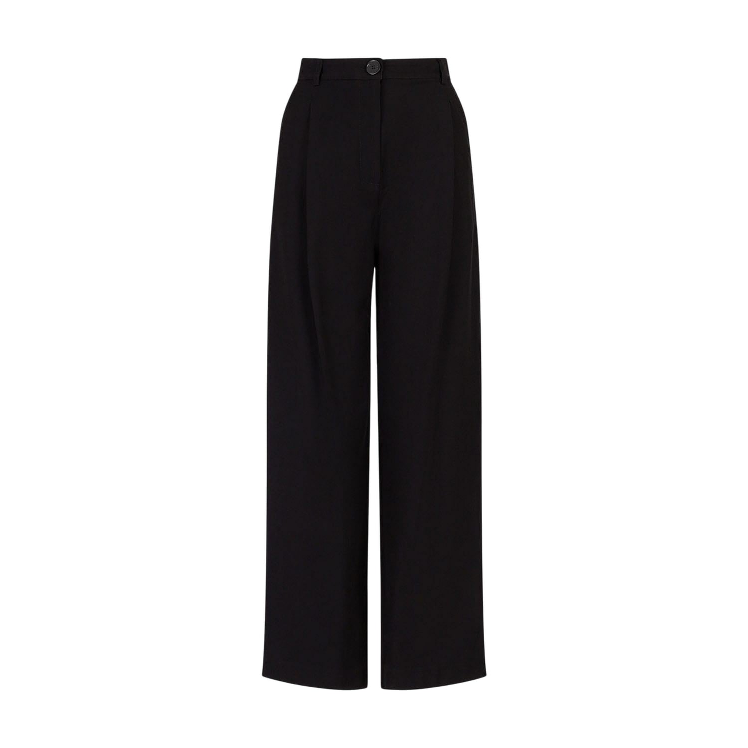 Black - Front - Armani Exchange Womens-Ladies Trousers