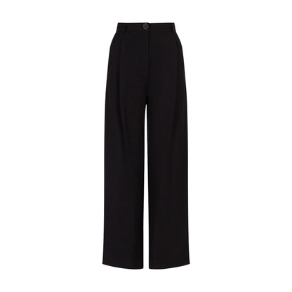 Black - Front - Armani Exchange Womens-Ladies Trousers